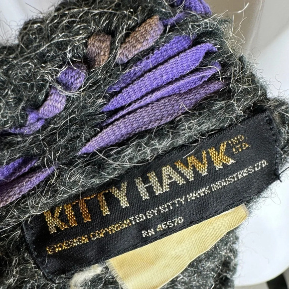 Vintage Kitty Hawk Wool Blend Fall Sweater Size Medium - Picture 7 of 7